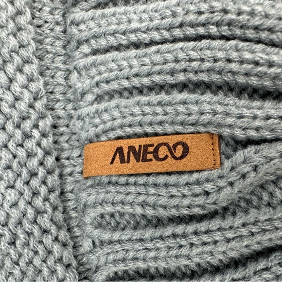 Aneco Womens or Mens Winter Warm Sets Knitted Hat, Gloves, & Loop Scarf - Picture 5 of 9